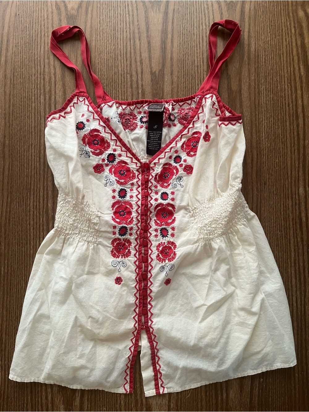 Lithe Cotton & Silk Blouse from Anthropologie Size 8